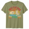 Best Cat Dad Ever Unisexs T Shirt Vintage Inspired Cat Graphic Tee