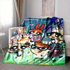 1 Stück Powerpuff Girls Flanell-Kuscheldecke HD-Druck Leicht Weich Warm Ganzjahresdecke für Sofa, Bett, Reisen, Camping Maschinenwaschbar