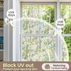 Window Privacy Film, Green Vines Leaves Stained Glass Window Film Decals for Glass Frosted Window Sticker for Kitchen Door Home