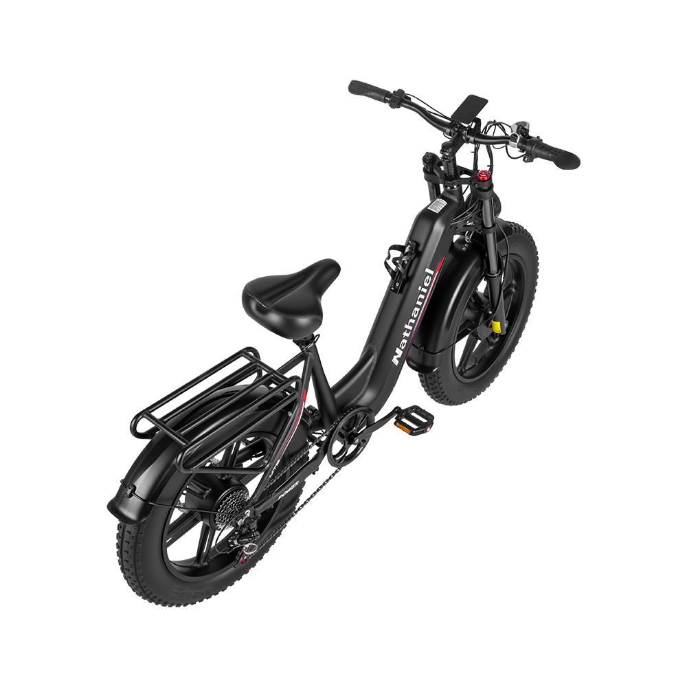 Nathaniel SYR08 2*1000W Dobbeltmotor Elcykel 48V20Ah Batteri 20 Tommer Fedtdæk Terrængående Elektrisk Cykel Til Voksen