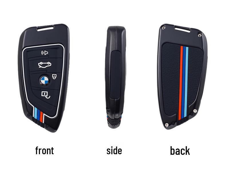 BMW Series Key Case for Women: Fits 3, 5, 7 Series, X3-X6 with Blade, 320Li; Fashionable Key Bag with Buckle.