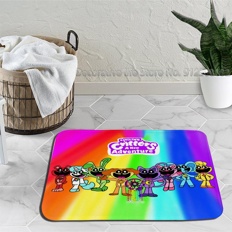 Gülümseyen Yaratık Zemin Banyo Paspas Catnap Dogday Kaymaz Halı Plaj Paspas Yatak Odası Mutfak Mat Hoş Geldiniz Ev Halı
