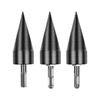 Round Shank Wood Splitting Cone High Hardness Steel Electric Drill Accessories  Woodworking