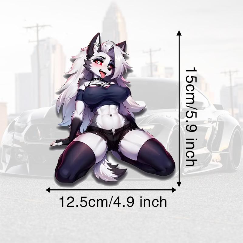 

DS32 # 12.5x15 см Милая наклейка на машину Лиса - устойчивая к царапинам виниловая наклейка для автомобиля, мотоцикла, ноутбука - легко наносится и удаляется 12.5x15cm