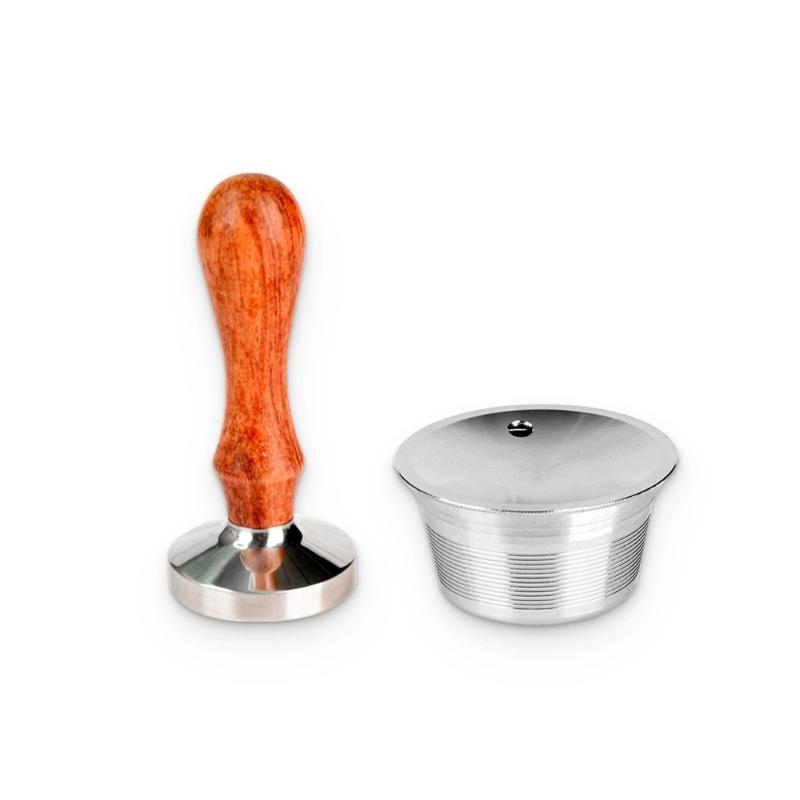 Coffee Pods Cup Stainless Steel Espresso Concentrate Container Coffee Tamper for Espresso Machines Home Office Use 1