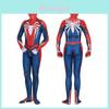 Ps4 Insomniac Spider-man Cosplay Kostümü 3d Baskı Yetişkin Çocuk Spidey Zentai Takımı Enfes İşçilik ve Nefes Alabilen Likra Malzeme ile