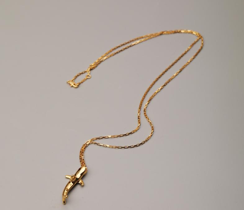 

Ожерелье в стиле хип-хоп с маленькой акулой, унисекс, персонализированная цепочка для свитера