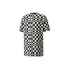 Puma Irregular Color Block Sports Checkered Crew Neck Short Sleeve T-Shirt Men Tops Black 533033-01
