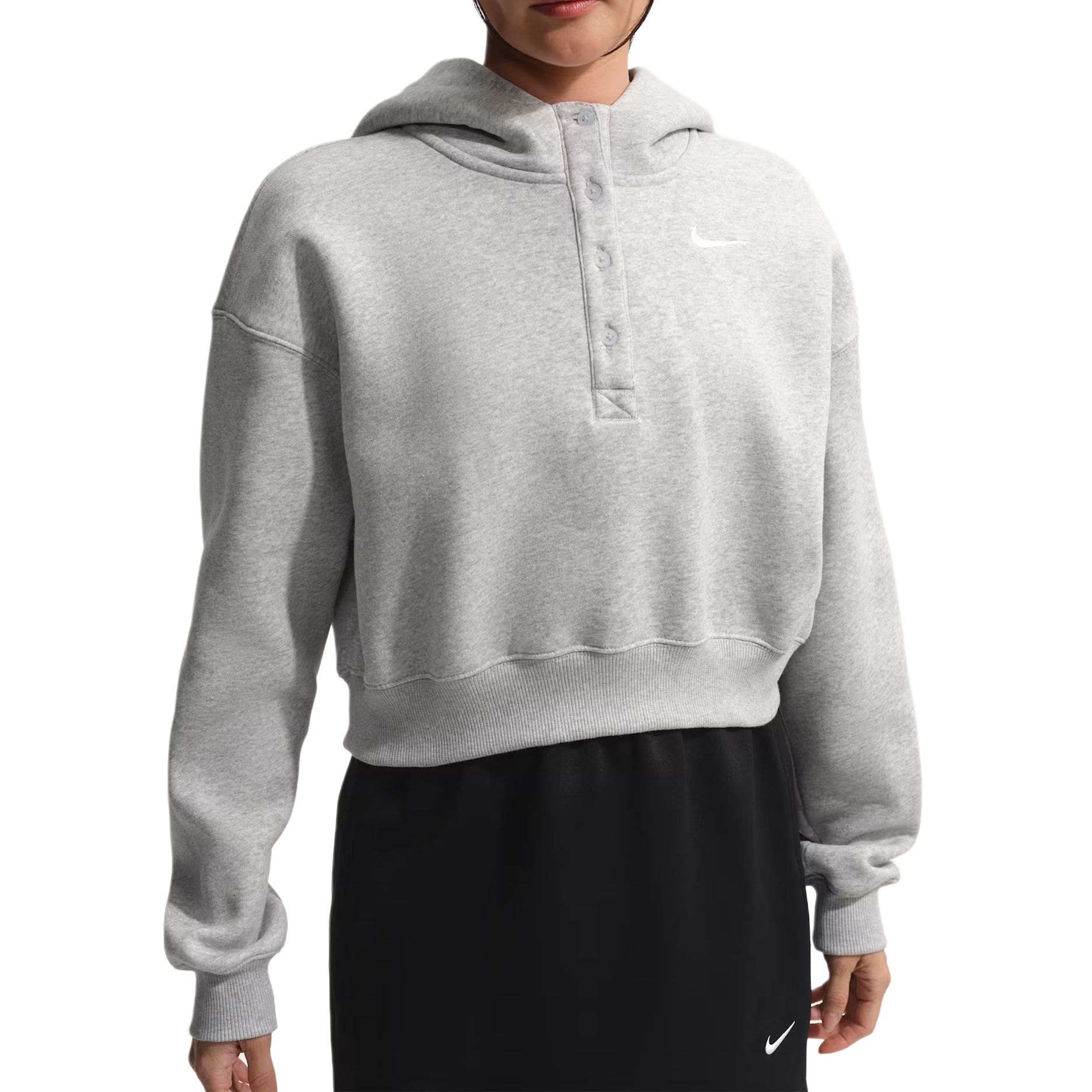 Nike button crop hoodie IF0259-043 M