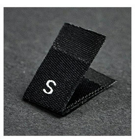 Free Shipping Woven Label: One Size Embroidered Clothing Tag & Sticker