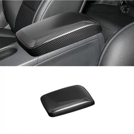 ABS Carbon Fiber Car Console Armrest Box Panel Cover For Benz A B CLA 2013-