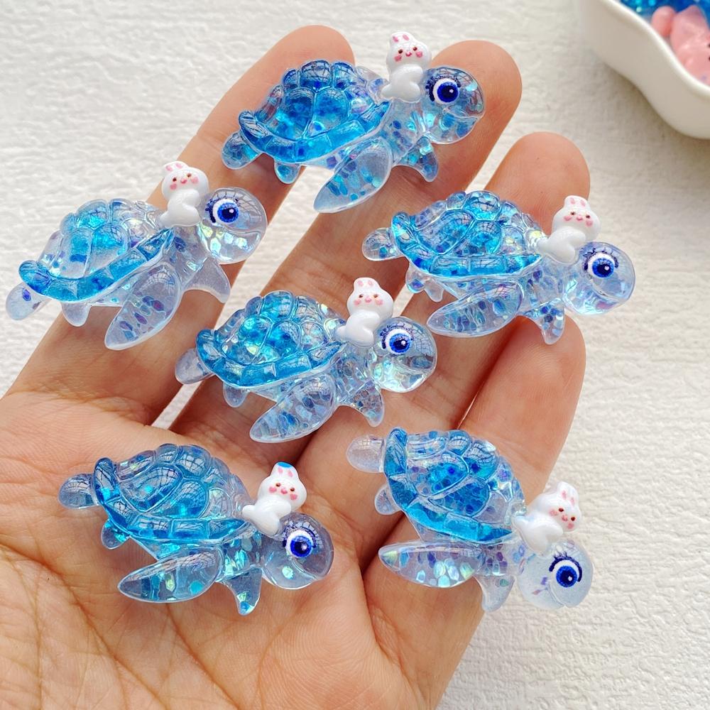 10Pcs New Cute Resin Shell, Octopus, Starfish, Turtle, Whale Flat Back Scrapbooking DIY Jewelry Craft Decoration Accessories