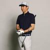 Mizuno Pure Hyper E2JAB090 Navy Short Sleeve Polo for and Everyday and Men's Shirt, Moisture-Wicking, Quick-Drying, Sports, Golf, Use, Antibacterial,