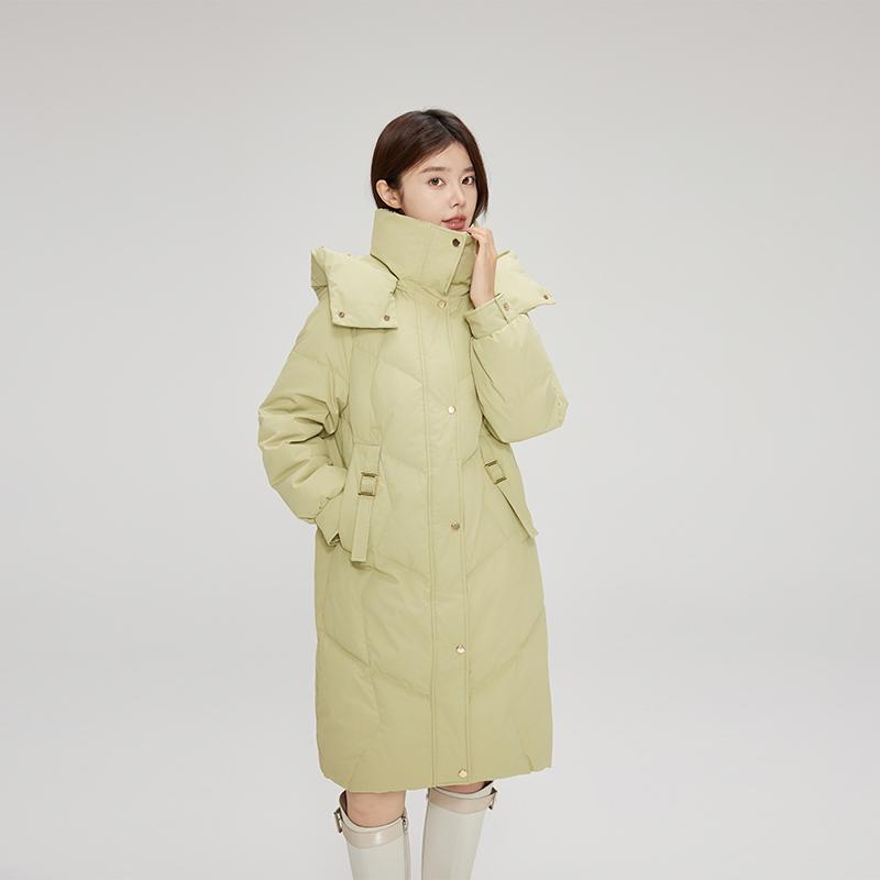 Winter Korean Style Thick Down Cotton Jacket with Stand Collar for Women