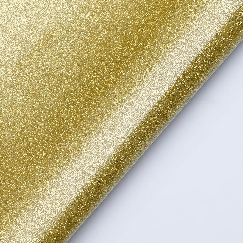 Non-Shedding Soft Glitter PU Leather Fabric Mirror Finish