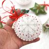 1pc Wool Felt Snowflake Heart Christmas Pendant, Xmas Tree Hanging Ornament for Home Window and Holiday Party Scene Arrangement