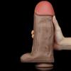 28 cm * 9 cm großer, dicker, langer, doppellagiger flüssiger Silikon-Penis, großer Penis, weibliche Masturbation, Analplug