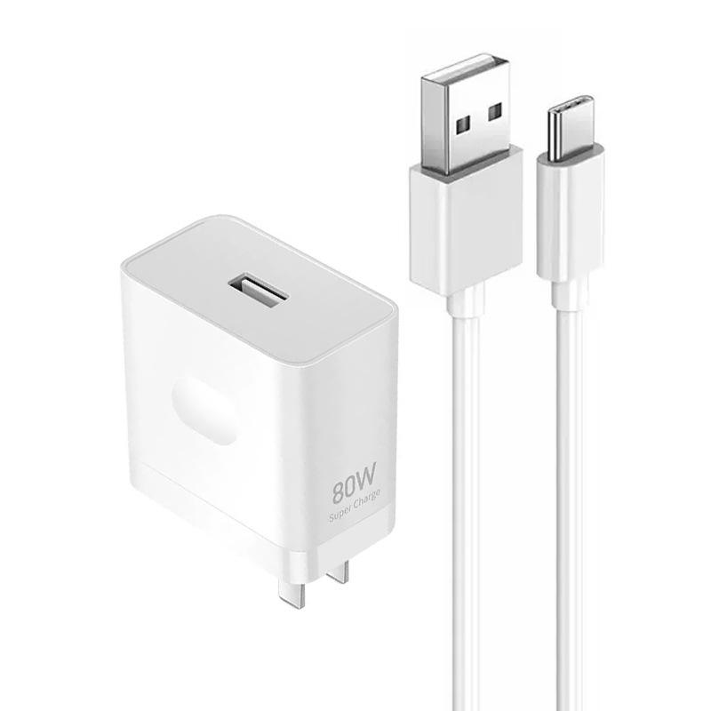 80W QC3.0 Fast Charger with 3C Certification for Xiaomi Huawei Phones