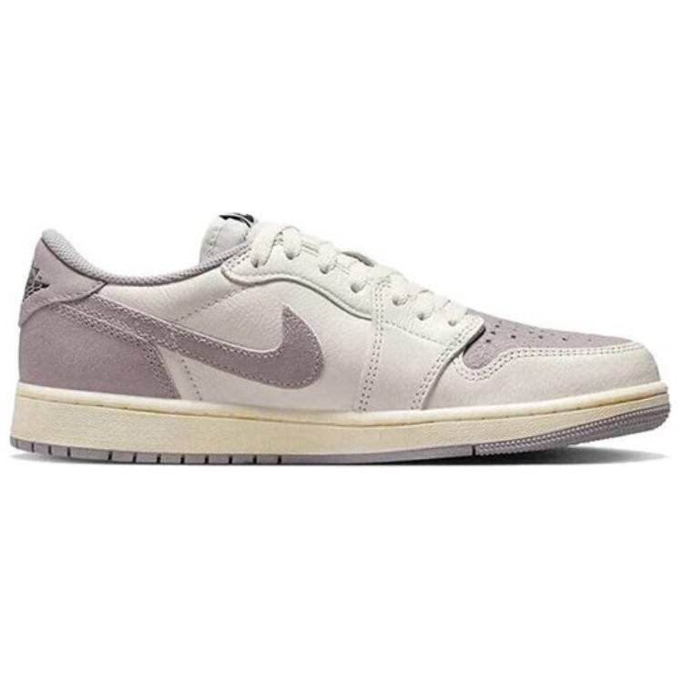 Air Jordan 1 Retro Low OG Atmosphere Grey Unisex Sneakers Cream Sail Black CZ0790-101