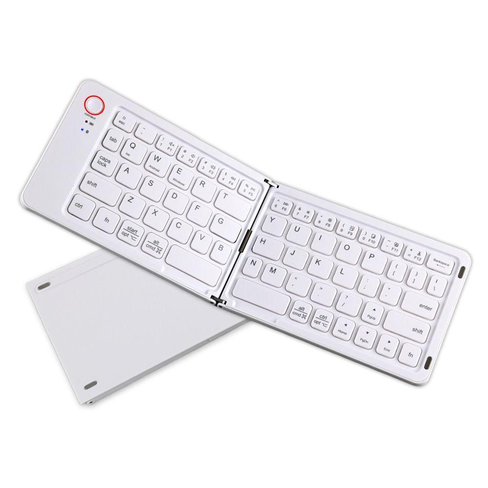 Foldable Mute Bluetooth Keyboard Wireless Computer Fittings Mini Keyboard for IOS/Android/Windows