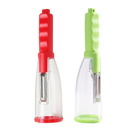 Konteynerli Sebze Soyucu Mutfak Meyve Sebze Soyucu Keskin Paslanmaz Çelik Bıçaklı Patates Havuç Salatalık İçin