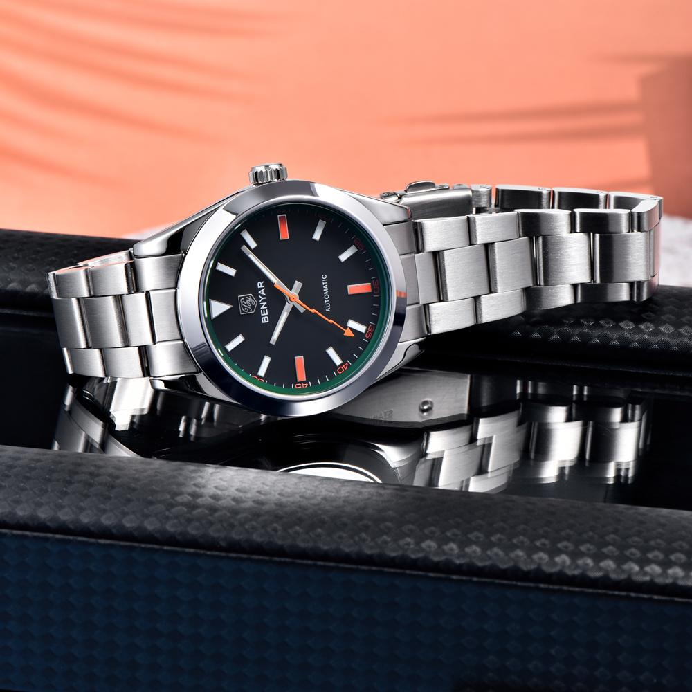 BENYAR Ceasuri Noi pentru Bărbați Top Brand Ceas de Lux Bărbați Mecanic Automatic Impermeabil 50M Ceas de Mână Sport pentru Bărbați BY5176 Cadou