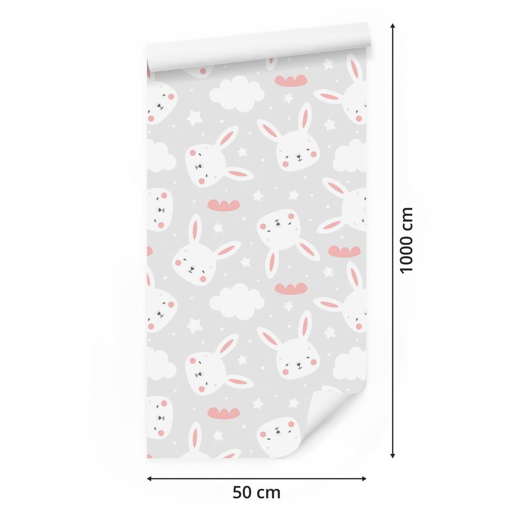 Rabbits Wallpaper for Living Room and Bedroom 50x1000