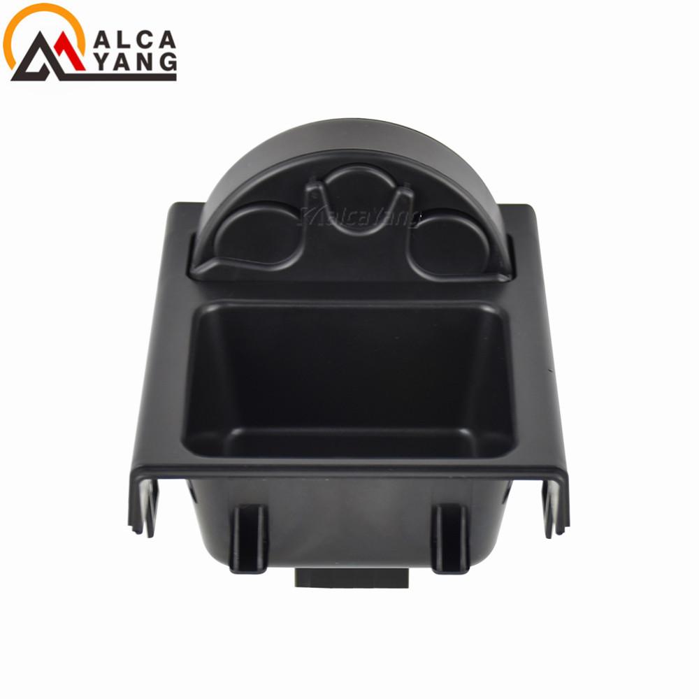 

Ящик для хранения монет с двойным отверстием в передней части центральной консоли автомобиля + подстаканник для BMW E46 3SERIES 1999-2006 Black Storage Box