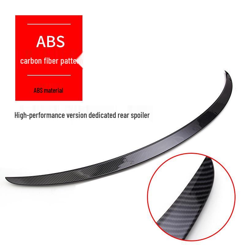 Influencer-Endorsed Carbon Fiber Rear Spoiler Kit for Tesla Model 3