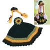 Fall Porch Goose Outfits Hand Woven Goose Costume For Outdoor Lawn Garden Courtyard Yellow Green