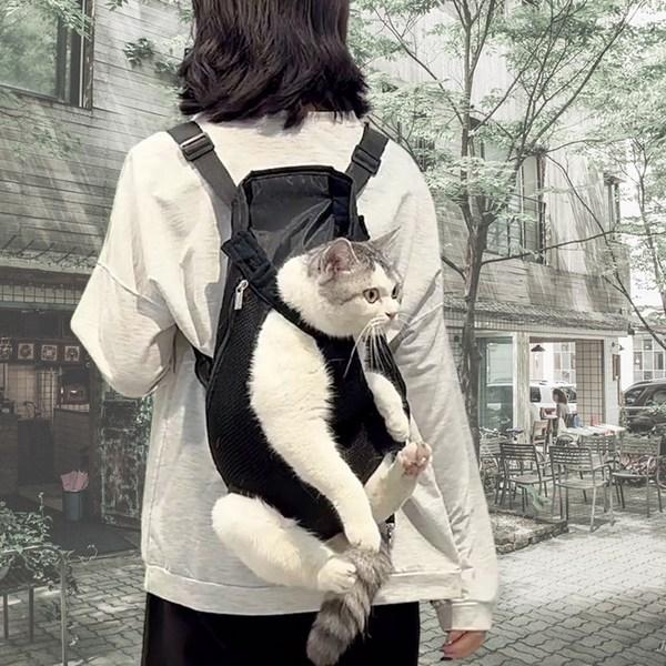 Taška sling pro kočku Taška sling pro psa Nosítko pro psa Zavinovací síťovina Prodyšný batohový vak, Korejský šampon pro domácí mazlíčky