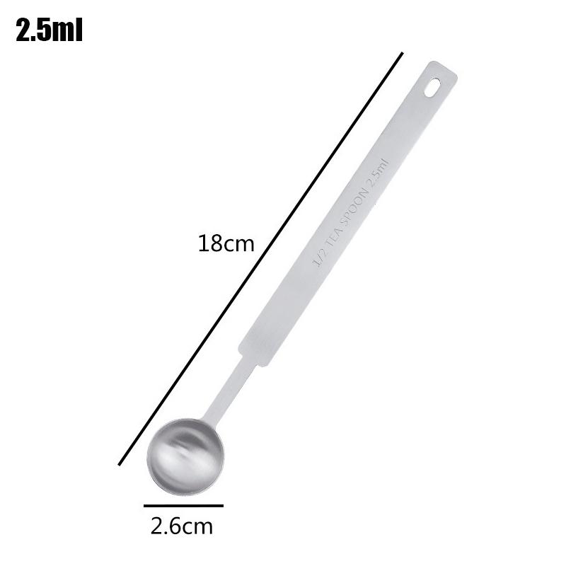 1/4Pcs Coffee Scoops Long Handle 304 Stainless Steel Tablespoon Stackable Kitchen Measuring Spoon Fits Coffee Container