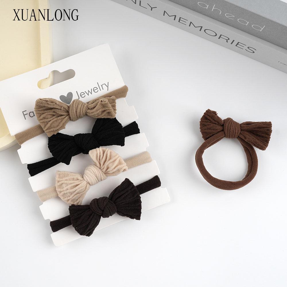 Korean Style High Elasticity Leather Bow Hair Tie - Thickened Ponytail Holder for Women