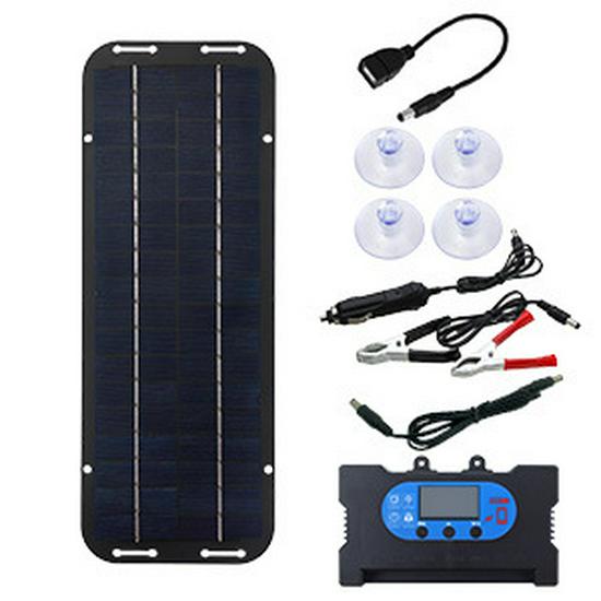 Exclusive 6W 5V Polycrystalline Solar Panel with USB-C Outdoor Charger