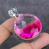 Bi-Color Tourmaline Handmade 925 Sterling Silver Jewelry Pendant 2.01" H3k99