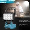Power Tool Accessories For Makita 18V Battery LED Working Light Emergency Lamp Flashlight Torch Spotlight With Dual USB BL1830
