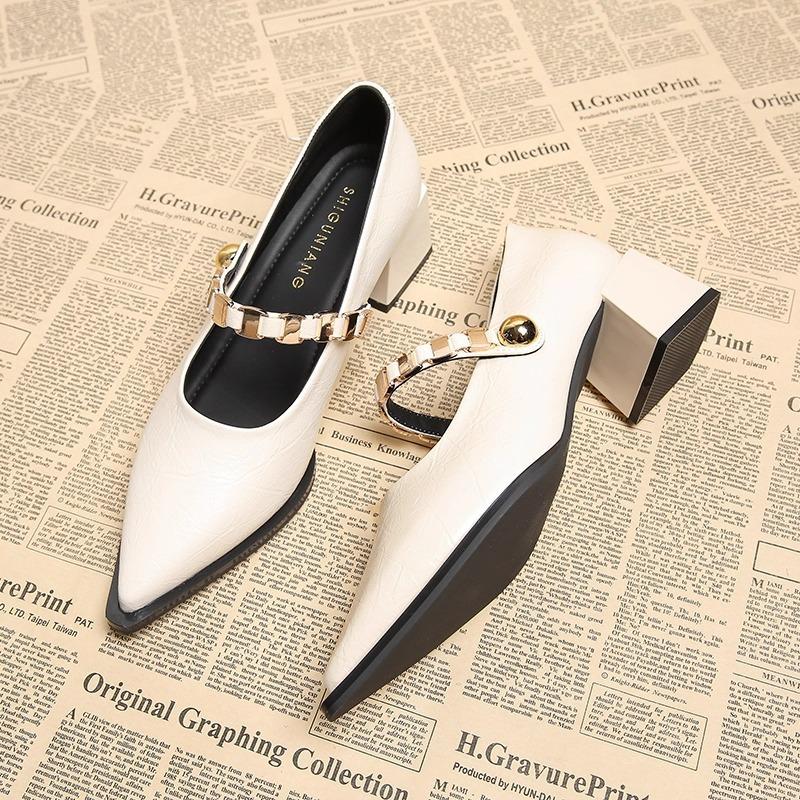Fashionable Pointed-toe High-heeled Women's Single Shoes