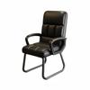 Stoel met Hoge Rugleuning op Sleeënbasis Zonder Wielen Sleeënbasis Fauteuil Dikke Gewatteerde Bekleding Ergonomisch Ontwerp voor Studenten