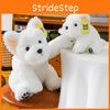 West Highland White Terrier Plush Toy Stuffed Short Pile Soft Material Doll Kids