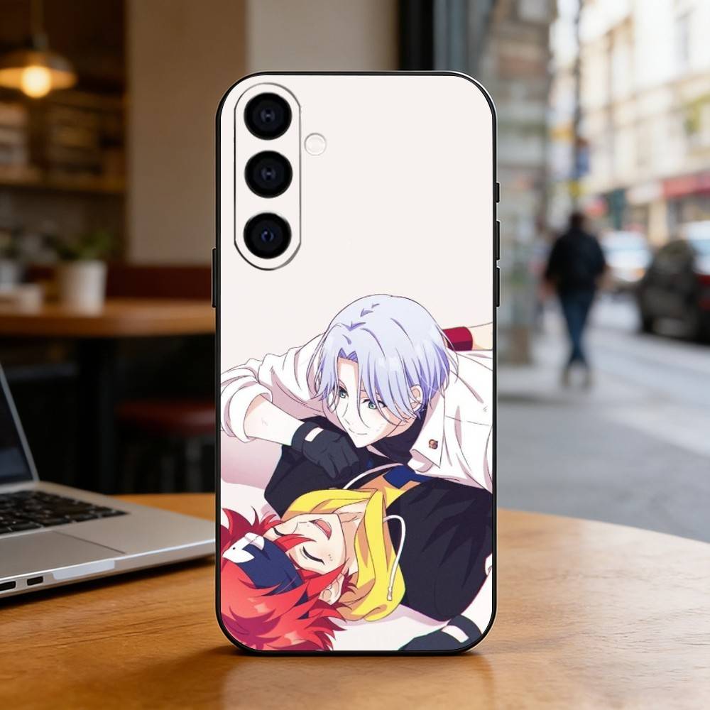 S-SK8 ANime the InfinityS Phone Case Black Silicone Soft For Samsung Galaxy A73,A72,A71,A70,A53,A52,A51 Samsung a71 4g
