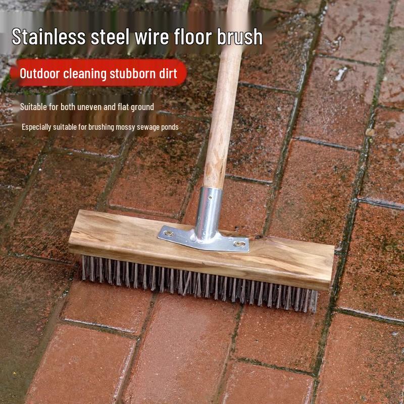 Ningzhao Roestvrij Staal Vloerschrobborstel