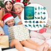 Ocean Animal Christmas Advent Calendar 24 Days 2D Acrylic Ornament Cute Sea Creature Decor for Kids Collectors Favor Bag Charm