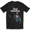 Men's Jimi Hendrix Peace Slim Fit T-shirt Large Black