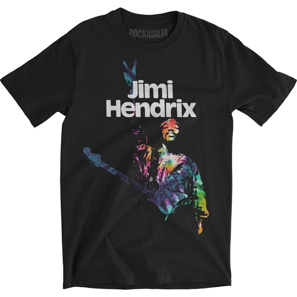 Men's Jimi Hendrix Peace Slim Fit T-shirt X-Large Black
