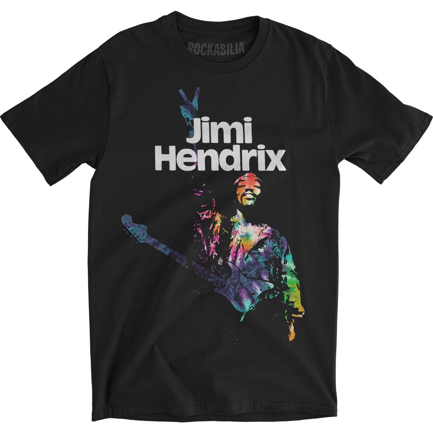 Men s Jimi Hendrix Peace Slim Fit T-shirt X-Large Black S