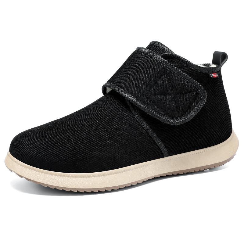 Men's cotton shoes, one men's boots, new Velcro snow boots, cold-proof and warm dad shoes, piled and thickened cotton boots.