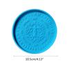 Big DIY Round Coaster Silicone Mold for Resin Concrete  Diameter 4.13inch
