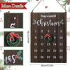 Christmas Countdown Wooden Sign Wall Count Down To Christmas Wooden Calendar Seasonal Vintage Elegance 25 Days Countdown Sign
