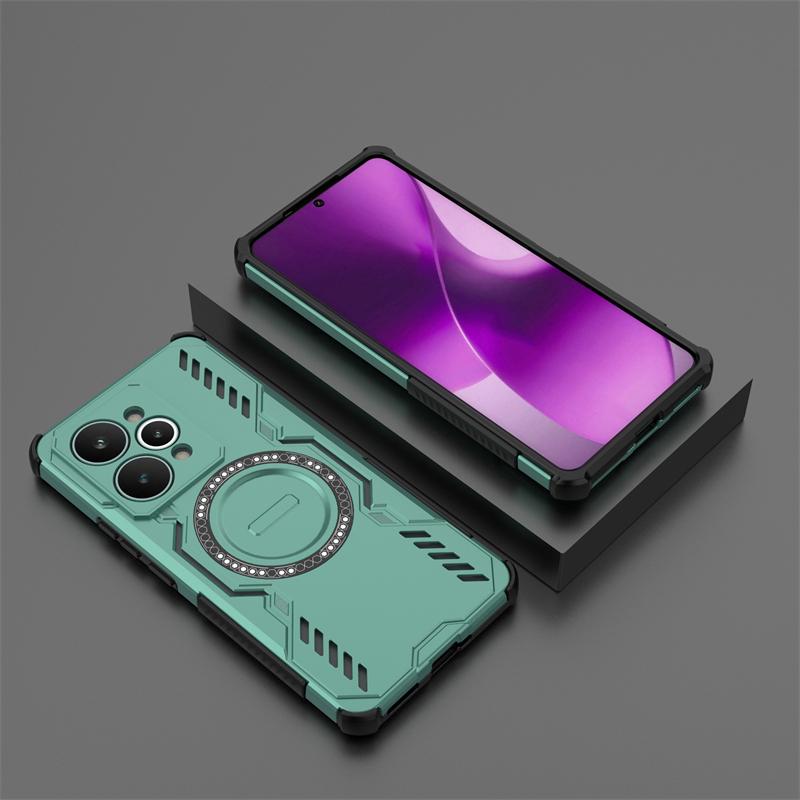 Shockproof Armor Case For Realme 15 Pro Magnetic Adsorption Wireless Charge Cover For Realme 15 Pro Case For Realme 15 Pro Case