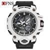 SANDA Men's Multi-function Dual Display Waterproof Sports Alarm Watch